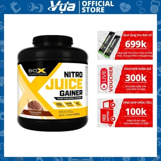 Bột BioX - Nitro Juice Gainer (4.08 Kg) - Tăng Cân Nạc Chính Hãng