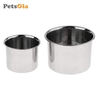 Petsola Chim Sóc Vẹt Lồng Ăn Bát Inox Cho Thú Cưng