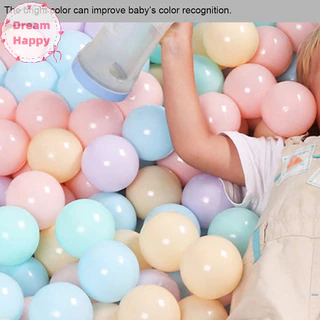 Dreamhappy Ngộ nghĩnh 100 / 200 Bóng Nhiều Màu Sắc Nhựa Mềm Đại Dương Bóng Bé Trẻ Em Bể Bơi Đồ Chơi VN