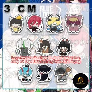 (3cm) Mô hình standee BLUE LOCK ver HẮC ÁM in hình anime chibi mica trong acrylic quà tặng dễ thương