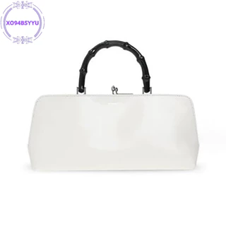 Xo94bsyyu Tote Tay Cầm Túi Dệt Phụ Kiện Túi Dệt Tay Cầm Bắt chước Túi Tre Dây Đeo Hộp Tay Cầm Túi Nhựa Có Khóa D DIY Đen VN