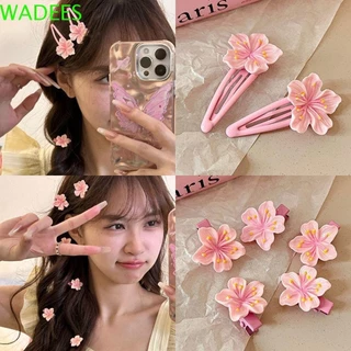 Wadees Kẹp Tóc Hoa, Mỏ Vịt Kẹp Tóc Dây Sakura Tóc, Dễ Thương Nổ Kẹp Barrettes Mũ Bé Gái