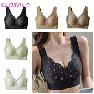 Quần lót nữ ren GLOBALO, Áo ngực mùa hè thoải mái cỡ lớn, Áo Vest không dây phong cách M-2XL Tank Top Bra dành cho người cao tuổi