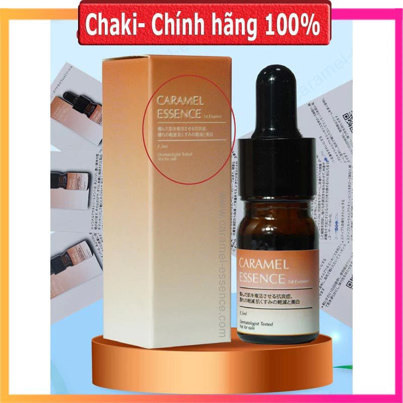 (3 Tặng 1) Serum Mụn Caramel Essence,serum Giảm Thâm Mụn Cho Làn Da Trắng Sáng Se Khít Lỗ Chân Lông - Chính hãng Nhật