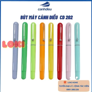 Bút Cánh Diều CD 202 ngòi êm trơn luyện viết chữ đẹp, Bút máy học sinh lớp 1, viết Cánh Diều 202