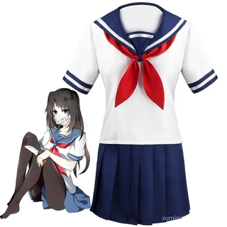 Thiết Bị Bệnh Sốt Aishi Ayano JK Đồng Phục Đi Học Preppy Phong Cách Nữ Quần Áo Cosplay Quần Áo Có Sẵn