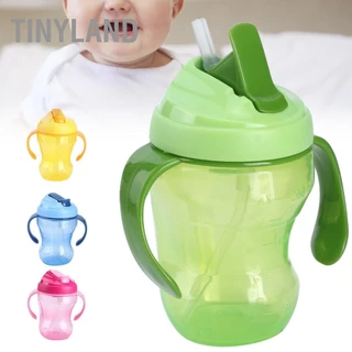 TinyLand 260ml Tay cầm đôi cho trẻ sơ sinh Trẻ em chống trượt Nước uống rò rỉ Cốc học tập cmman