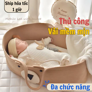 Nôi Ngủ Cho Trẻ Sơ Sinh Imperial Nook Chất Liệu Vải Dệt Mềm Mại Cho bé Giỏ Rộng Bé Nằm Thoải Mái Có Quai Xách Tiện Lợi