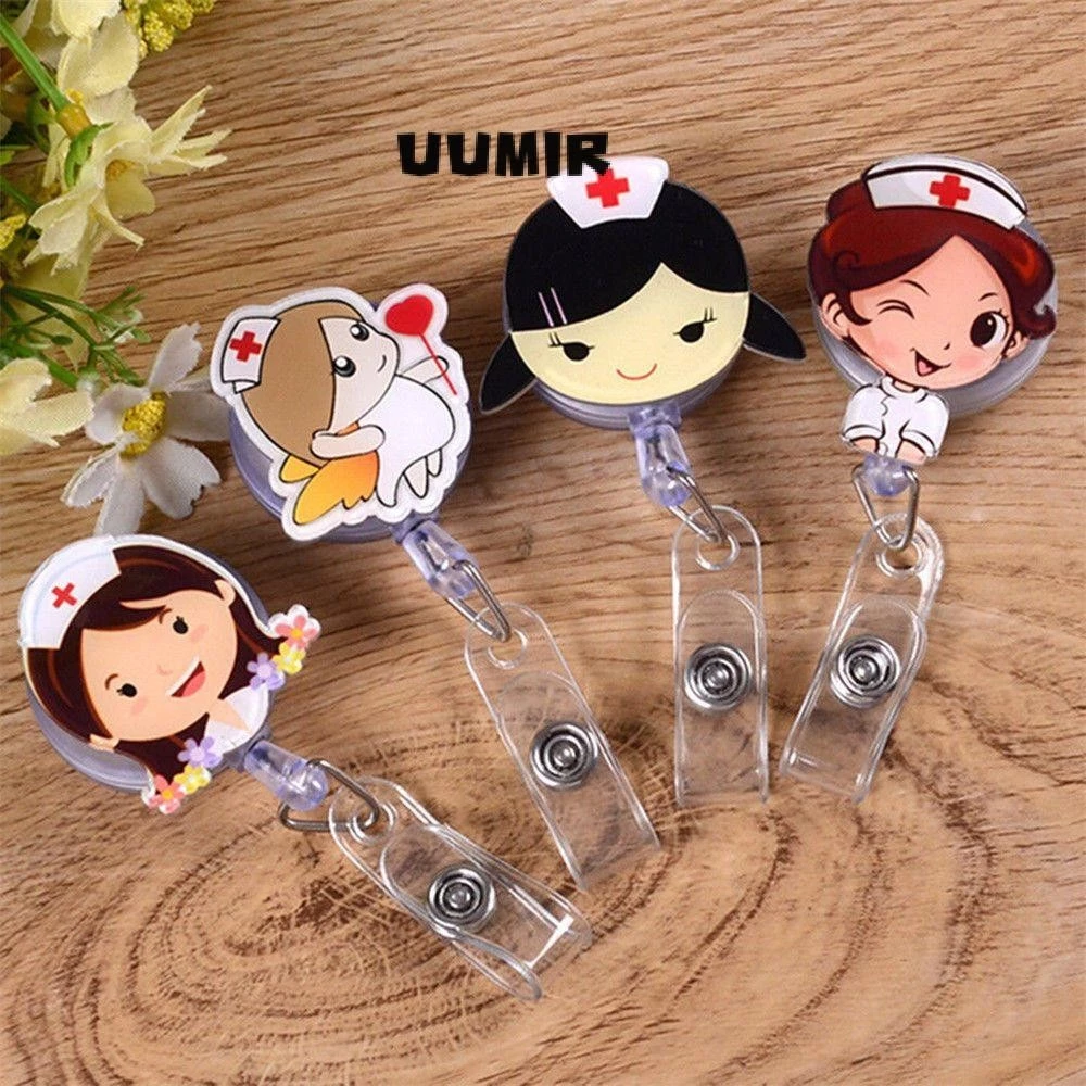 UUMIR Giá đỡ huy hiệu Mini Kẹp hoạt hình Đồ dùng văn phòng Dây buộc