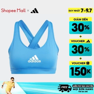 [7-9.7-VOUCHER 30%]adidas Tập luyện Áo Bra Tập Luyện Medium Support PowerReact Nữ Màu xanh da trời HR2894