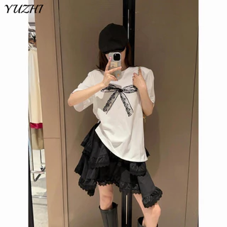 YUZHI áo phông áo thun nữ croptop baby tee Hàn Phong Popular Fashion Trendy WTX24403Y8 16Z240419