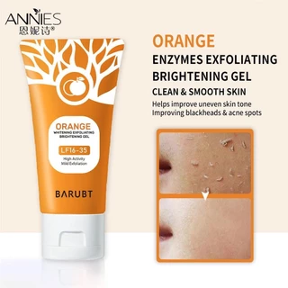 ♕ Gel tẩy tế bào chết Barubt Orange Enzyme Làm trắng da Làm sạch sâu Dưỡng ẩm Làm sáng tông màu da Gel tẩy tế bào chết lâu dài Chăm sóc cơ thể lâu dài 50g NỘI THẤT