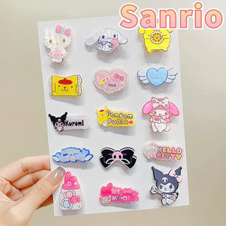 3 Chiếc Kawaii Sanrio Kẹp Tóc Anime HelloKittys Giai Điệu Kuromis Cinnamorolls Cô Gái BB Clip Hoạt Hình Thời Trang Phụ Kiện Tóc Dễ Thương Quà Tặng