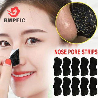 Bmpeic Unisex Mụn Đầu Đen Loại Bỏ Mặt nạ Lột Mũi Dải Làm Sạch Sâu Thu Nhỏ Lỗ Chân Lông Mũi Đen Đầu Loại Bỏ Miếng Dán Chăm Sóc Da Mặt nạ Mới