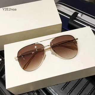 Y2e2noa 1PC Kính Mát Vuông Nữ Thương Hiệu Thiết Kế Thời Trang Không Vành Gradient Kính Chống Nắng Sắc Thái Cutg Ống Kính Nữ Kính Mắt Không Khung HOT