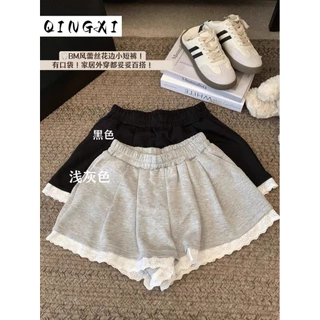 QINGXI quần short nữ quần đùi nữ jean Korean Fashion comfortable Thời trang WFK2440PRJ 16Z240417