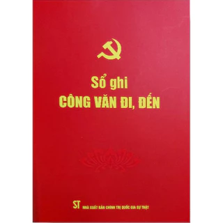 Sách - Sổ ghi công văn đi đến