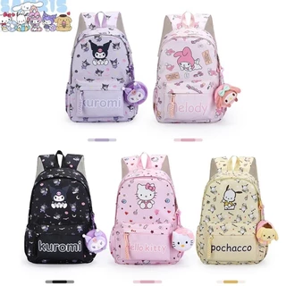 Ba lô Sanrio Kuromi Melody dành cho học sinh Túi đi học chống nước nhẹ cho học sinh trung học