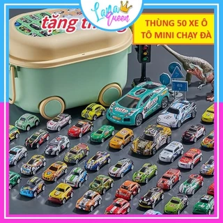 Thùng 50 Xe Ô Tô Đồ Chơi Mini Siêu Xe Chạy Đà Nhiều Màu Sắc Và Kiểu Dáng - Đồ Chơi Xe Ô Tô Cho Bé Trai - Lana Queen