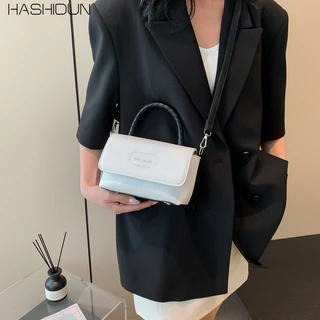 Túi đeo chéo một vai HASHIDUN dành cho nữ, họa tiết thời trang, thời trang nữ thích hợp, túi vuông nhỏ giản dị đơn giản