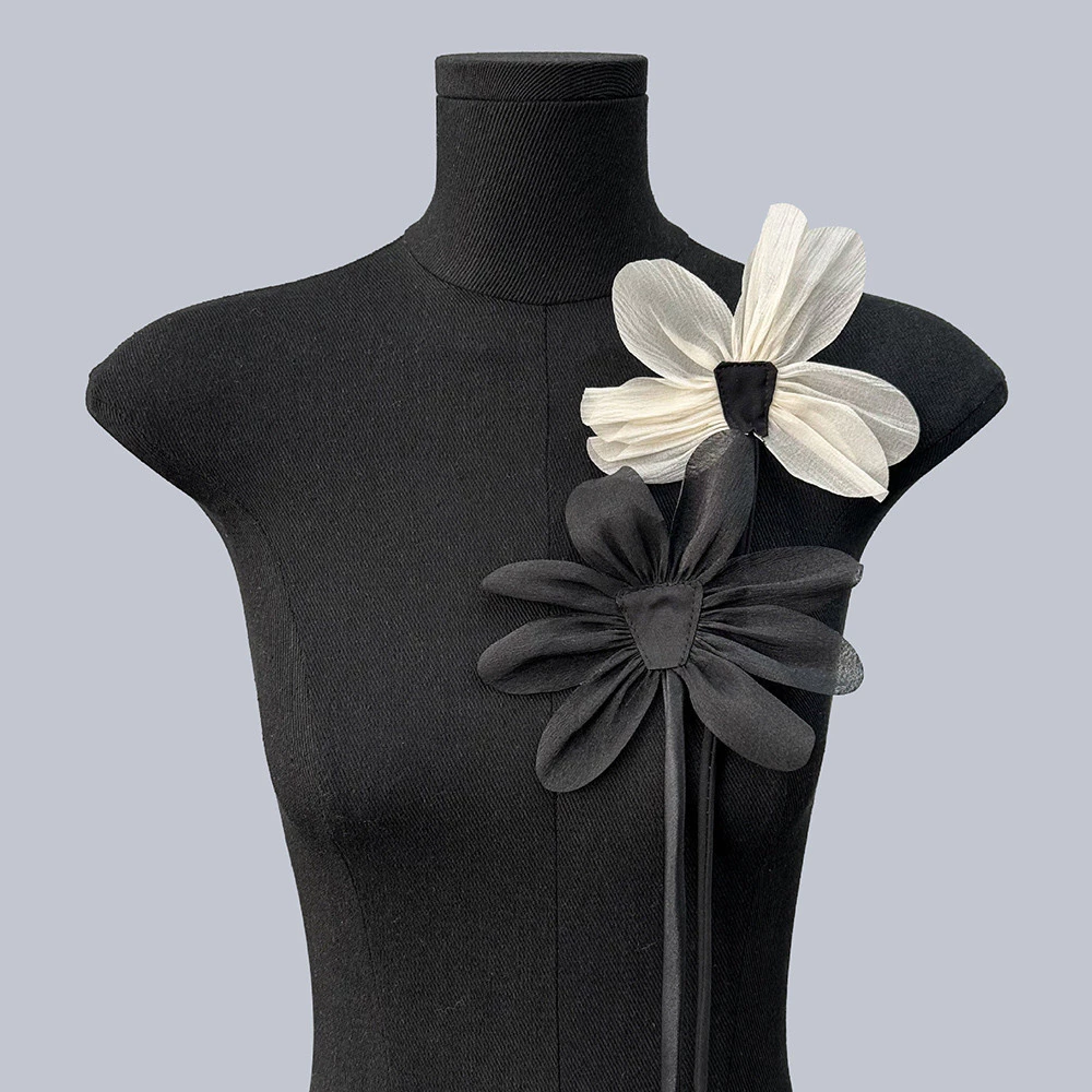2 Chiếc Hoa Hoa Flora Patch Phụ Kiện Sửa Chữa Handmade
