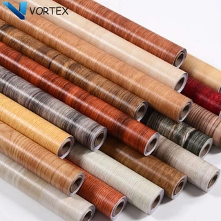 Vortex Giấy Dán Tường Chống Thấm Nước Đa Lựa Chọn Bền Tự Dính Dễ Dàng Vệ Sinh Trang Trí Phòng Khách Nội Thất Tân Trang Trí Nội Thất PVC Lát Trực Tiếp Thiết Kế Hạt Gỗ Miếng Dán Cửa Tủ