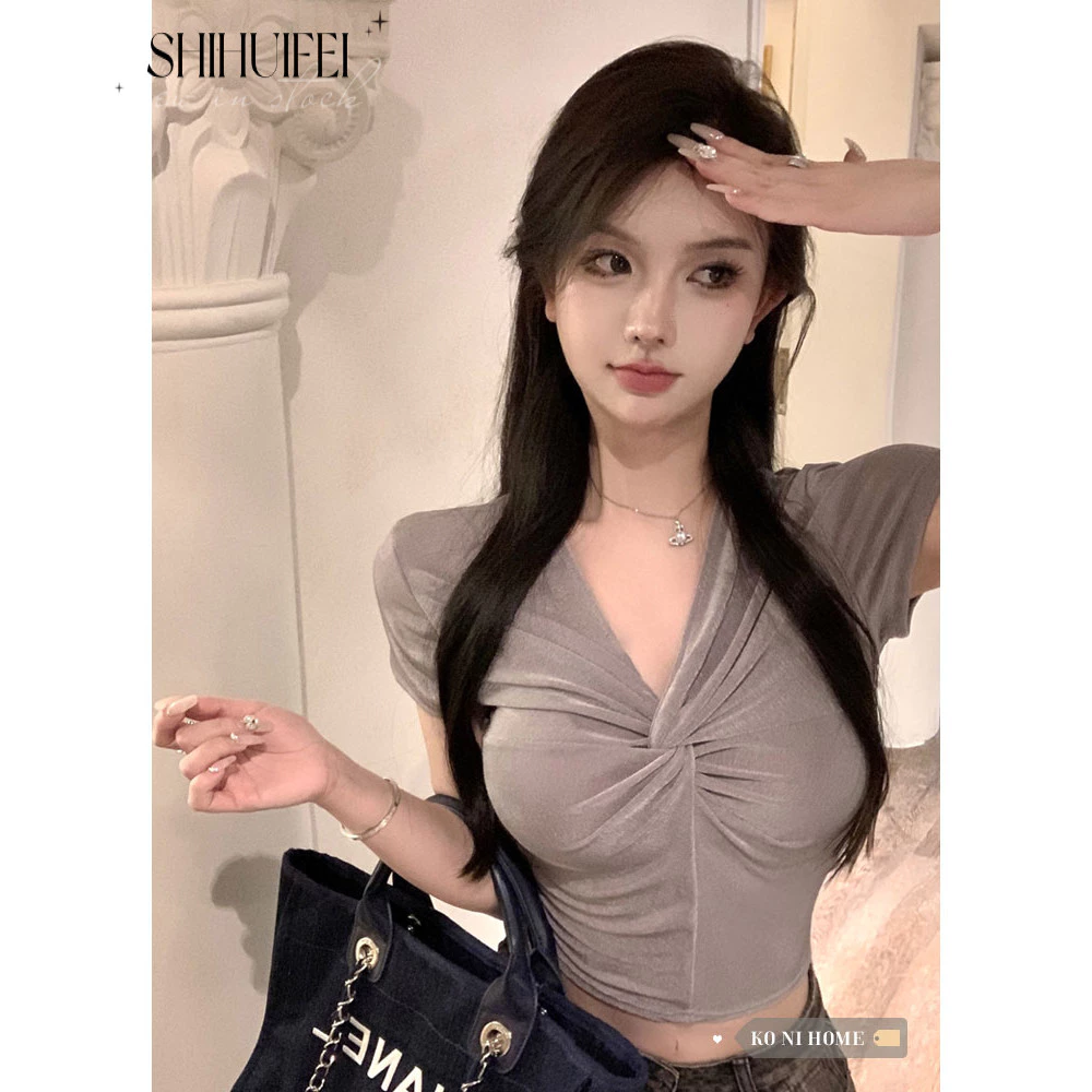 SHIHUIFEI áo phông áo thun nữ croptop baby tee Comfortable thời trang INS Cute WTX244107I 17Z240425