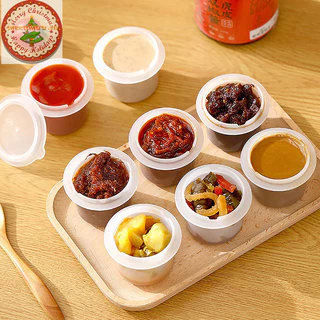 Trtr 1 / 4 Cái Hộp Đựng Nước Sốt Nhựa Mini Hộp Gia Vị Salad Hộp Đựng Cho Ngoài Trời Di Động Thịt Nướng Gia Vị Lọ Dụng Cụ Nhà Bếp VN