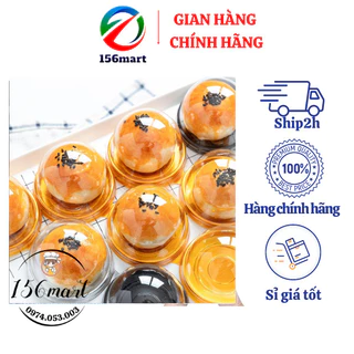 50 Hộp Nhựa Nắp Tròn Đựng Bánh Trung Thu Đài Loan, Bánh Mochi, Bánh Các Loại [XY68]