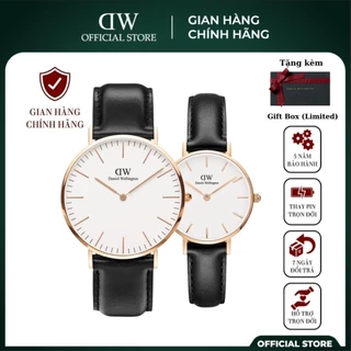 [Tặng Kèm Hộp Nơ] Đồng Hồ Nam Nữ Daniel Welington Classic Sheffield Rose Gold White 32mm & 40mm DW Chính Hãng -DWSTORESG