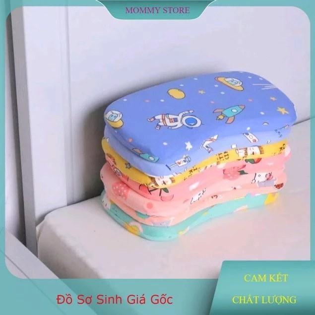 Gối Cao Su Non Chống Hình Chữ Nhật Mềm Mại Êm Ái, An Toàn Cho Bé Yêu