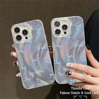 Vỏ Tương Thích Cho iPhone 11 15 12 14 13 Pro Max Cho iPhone 7 8 SE2020 X XR Xs Max 6 6s Plus Trong Suốt Đơn Giản Hoạt Hình Nơ Vỏ Điện Thoại TPU Chống Sốc