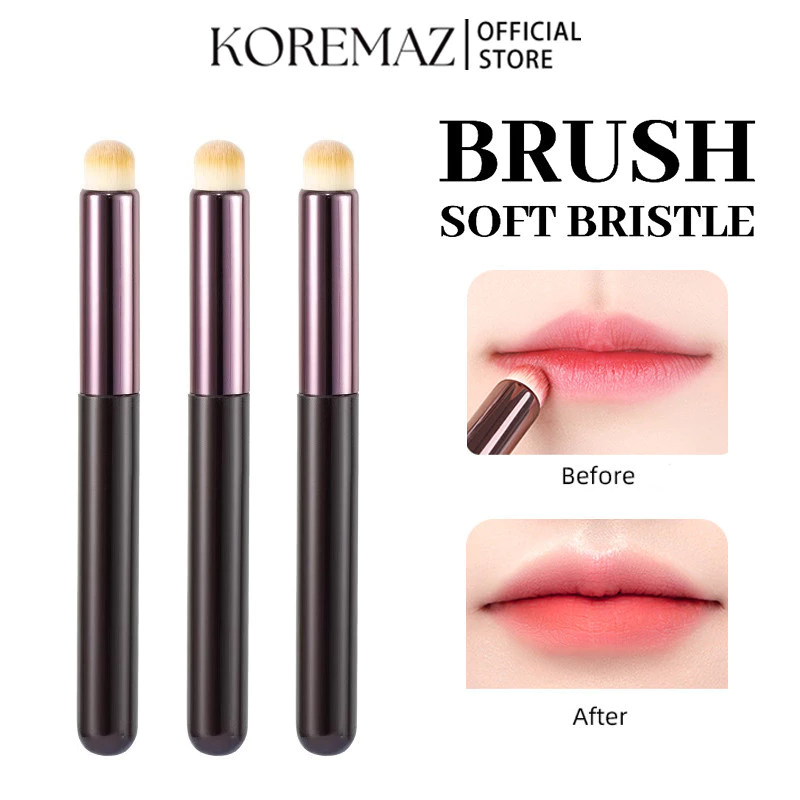 KOREMAZ Cọ môi, cọ tán son môi mềm mịn, cọ che khuyết điểm trang điểm đa năng nhỏ gọn tiện dụng