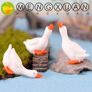 Mengxuan Ngỗng Tượng DIY Kawaii Phụ Kiện Thiên Nga Trang Trí Nhà Cửa Cha Mẹ-Con Tặng Cây Cảnh Trang Trí