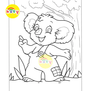 Bộ 50 tranh tô màu chủ đề Động Vật Rừng Xanh dành cho trẻ em , giấy tô màu cho trẻ em, tranh tô màu dễ thương TM4104