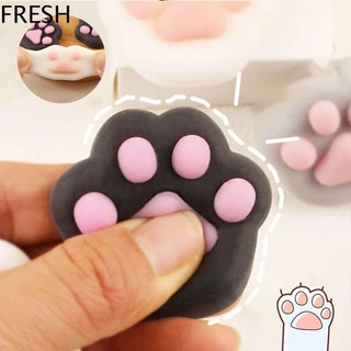 Fresh Mini Cat Paw Bóp Đồ Chơi, Đồ Chơi Cảm Giác Fidget Đồ Chơi Hoạt Hình Fidget Đồ Chơi, Thú Vị Silicone TPR 3D Pinch Đồ Chơi Giải Nén Trẻ Em