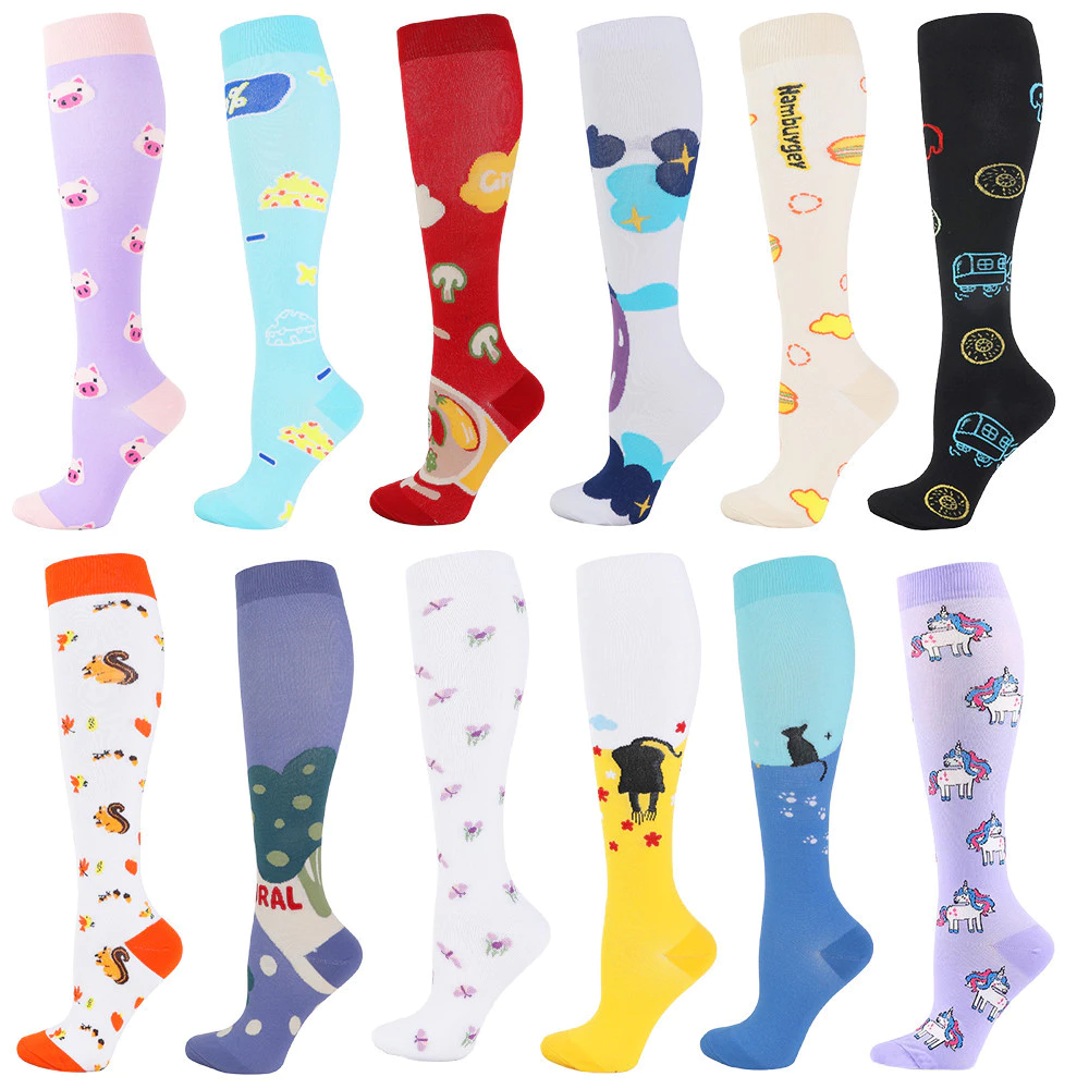 Nam Nữ Nén Tất Cho Đầu Gối Cao Chống Mệt Mỏi Giảm Đau Chạy Điều Dưỡng Mang Thai Phù