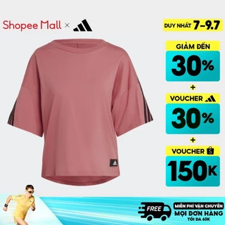 [7-9.7-VOUCHER 30%]adidas Phong cách sống Áo Thun 3 Sọc Future Icons adidas Sportswear Nữ Đỏ HK0494