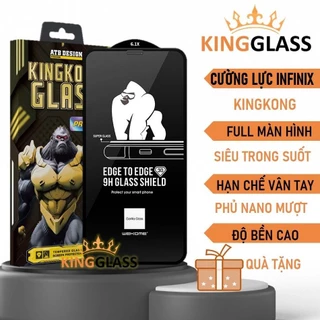 Kính cường lực WK cho Infinix hot 4i/ hot 40 pro/ hot 30/ note 30/ hot 30i trong suốt full màn hình phủ nano cao cấp