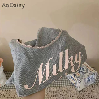 Áo thun nữ tiền mặt mùa hè AoDaisy nối áo crop top ngắn tay mỏng