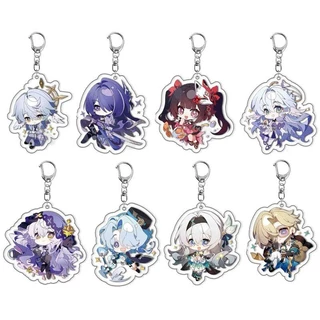 Anime Honkai: Star Rail Sunday Acheron Robin Fireflies Aventurine Acrylic Keychain Mặt dây chuyền Trò chơi Perimeter Cartoon Acrylic Keychain Ba lô Mặt dây chuyền