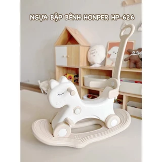 (2in1)Ngựa Bập Bênh, Xe Đẩy HONPER  cao cấp nhựa PP an toàn cho bé Bebi123