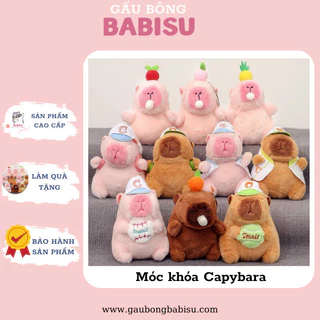 Móc Khóa Gấu Bông Capybara , Gấu Bông Capybara mini Đáng Yêu Nhiều Phiên Bản