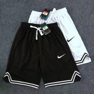 Chất Lượng Cao Thêu Logo Bóng Rổ Quần Short Air Jordan AJ Lưới Quần Short Jersey Ngắn Cơ Bản Quần Short Dành Cho Nam Cổ Điển Phù Hợp Với Thể Thao Tập Thể Dục Quần Ngắn Trắng Đen