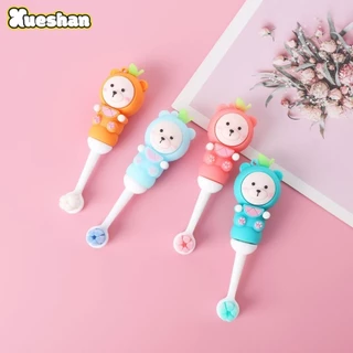 Bàn chải đánh răng trẻ em XUESHAN, Chăm sóc bàn chải đánh răng tóc mềm 1-9 tuổi, Dễ thương huấn luyện trẻ em Silicon Chăm sóc răng Bàn chải đánh răng gấu trái cây Trẻ em