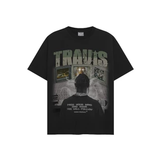 T-Shirt Áo thun Continuous - CTNS - TRAVIS SCOTT/ Black