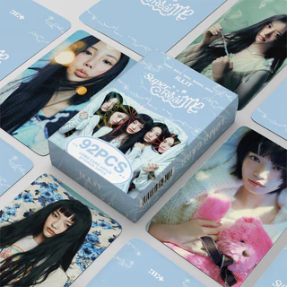 Album ILIT SUPER REAL ME Photocard Nhãn dán thẻ Lomo hai mặt 92 cái / hộp