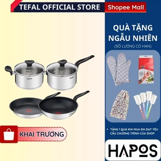 Bộ nồi Tefal Primary inox chống dính bếp từ Chính hãng, chảo sâu lòng chiên xào 16cm-24cm dẫn nhiệt tốt - HAPOS OFFICIAL