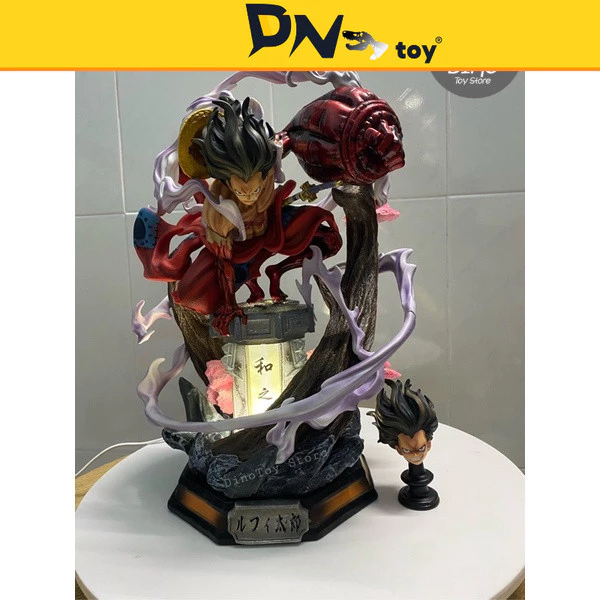 Mô hình luffy snakeman gear 4 có đen led - one piece