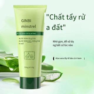 Gel tẩy tế bào chết dưỡng da tươi trẻ trắng sáng 60g tinh chất lô hội tự nhiên